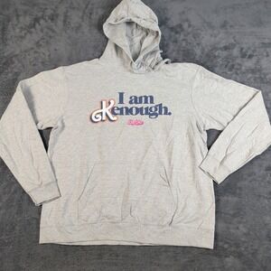 MATTEL I am Kenough Official Barbie The Movie  Gray Hoodie Mens SZ XL